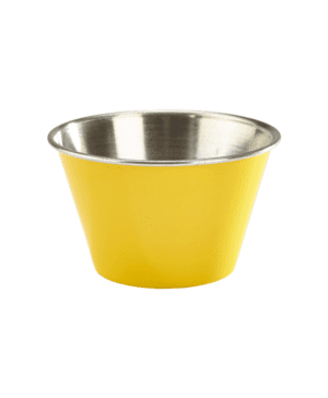 6oz St/Steel Ramekin Yellow - Case Qty 1