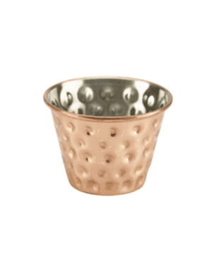 2.5oz Copper Plated Hammered Ramekin - Case Qty 1