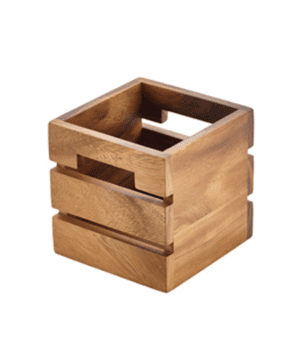 Acacia Wood Box / Riser 12 x 12 x 12cm - Case Qty 1
