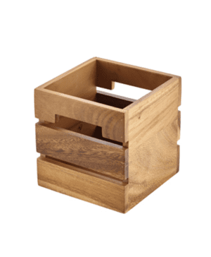 Acacia Wood Box / Riser 15 x 15 x 15cm - Case Qty 1
