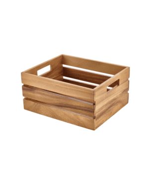 Acacia Wood Box / Riser GN 1/2 - 32.5 x 26.5 x 15.3cm - Case Qty 1