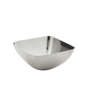 St/Steel Square Snack Bowl 18cl / 6.25oz - Case Qty 1