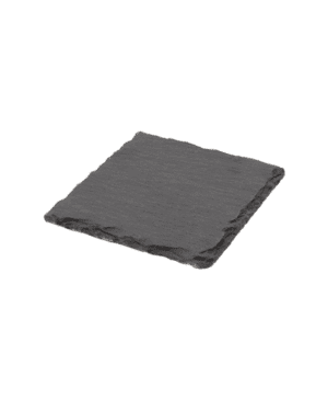 Genware Natural Edge Slate Platter 10 x 10cm - Case Qty 1