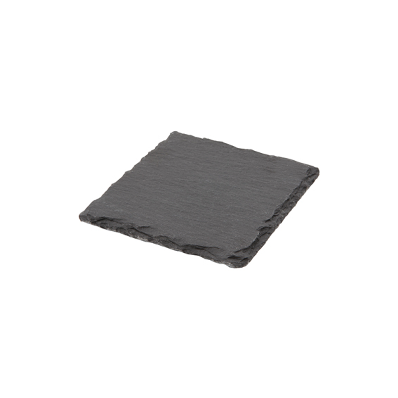 Genware Natural Edge Slate Platter 10 x 10cm - Case Qty 1