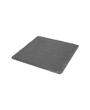 Genware Natural Edge Slate Platter 20 x 20cm - Case Qty 1