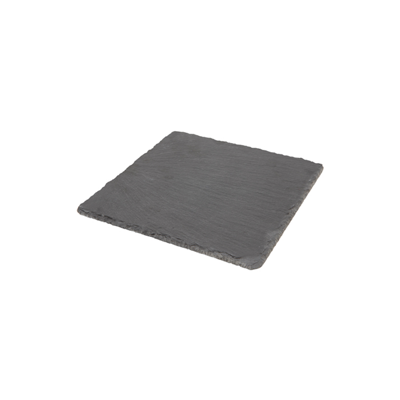 Genware Natural Edge Slate Platter 20 x 20cm - Case Qty 1