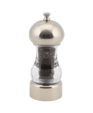 Chrome & Acrylic Salt Or Pepper Grinder 14cm - Case Qty 1