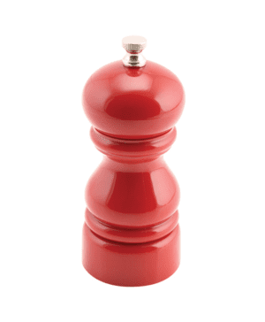 Genware Salt Or Pepper Grinder Red 12.7cm - Case Qty 1