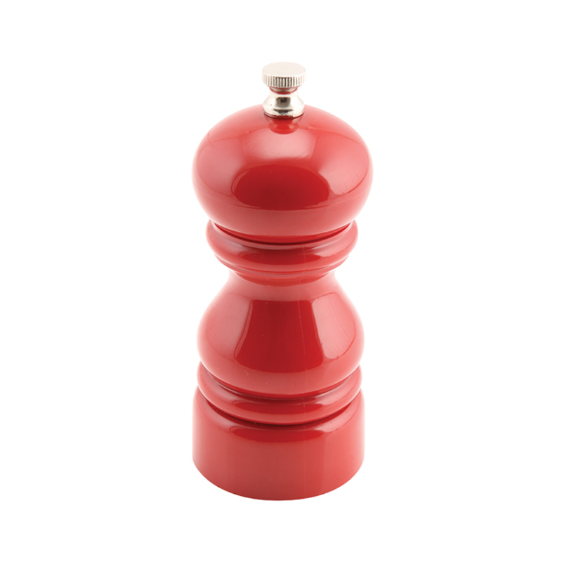 Genware Salt Or Pepper Grinder Red 12.7cm - Case Qty 1