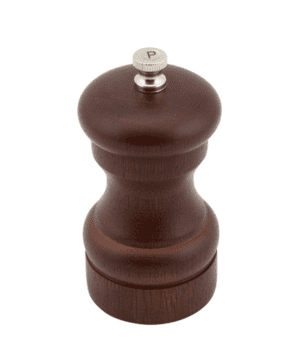 Genware Dark Wood Salt Or Pepper Grinder 10cm - Case Qty 1