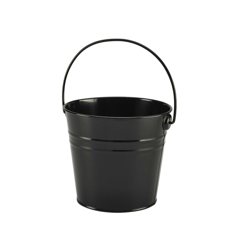 St/Steel Serving Bucket 16cm (d) Black - Case Qty 1