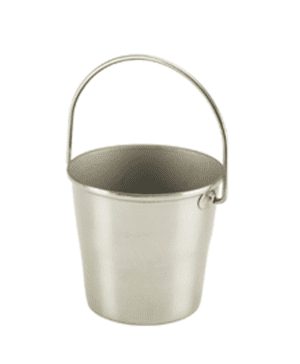 St/Steel Miniature Bucket 4.5cm (d) - Case Qty 1