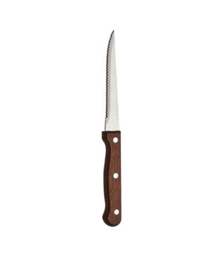 Steak Knife Dark Wood Handle Full Tang 21.5cm (12's) - Case Qty 1