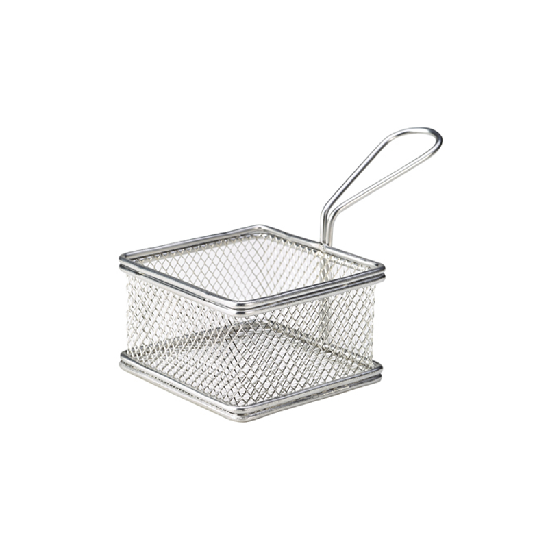 Serving Fry Basket Square 9.5x9.5x6cm - Case Qty 1