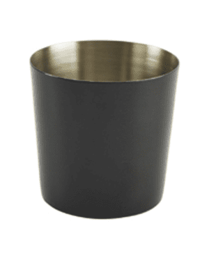 St/Steel Serving Cup 8.5 x 8.5cm Black - Case Qty 1