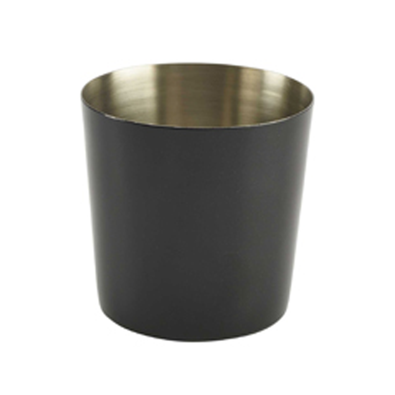 St/Steel Serving Cup 8.5 x 8.5cm Black - Case Qty 1