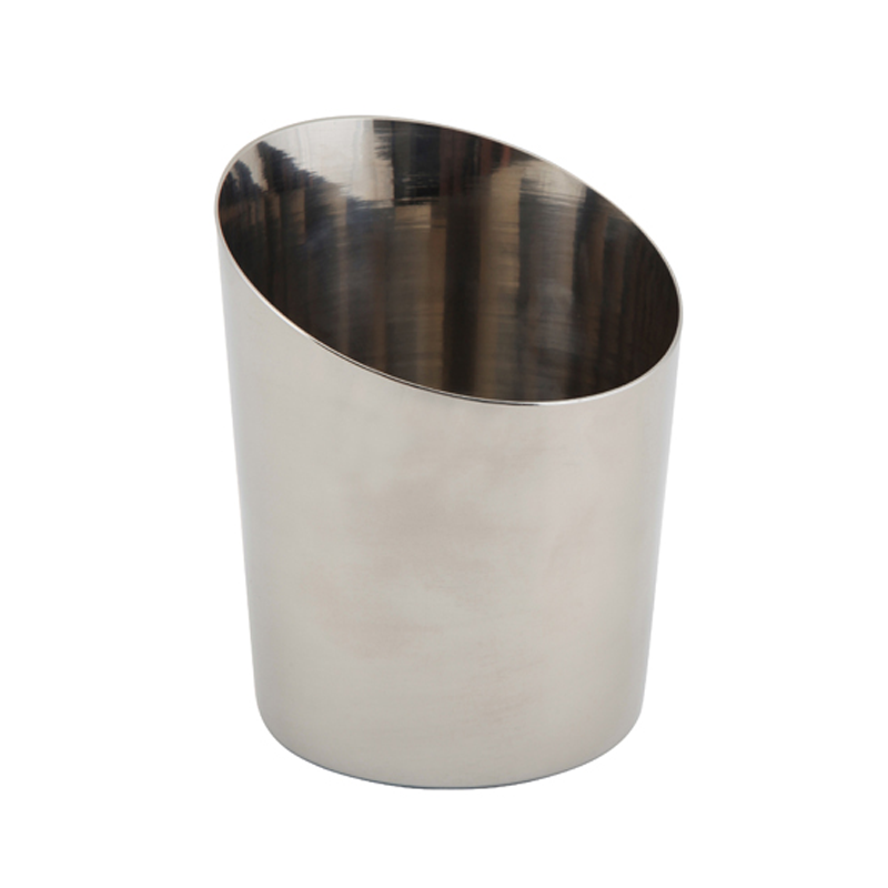 St/Steel Angled Cone 11.6 x 9.5cm (d) - Case Qty 1