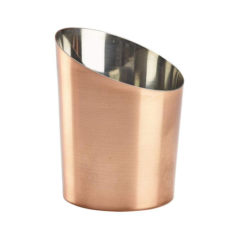 Copper Plated Angled Cone 11.6 x 9.5cm (d) - Case Qty 1
