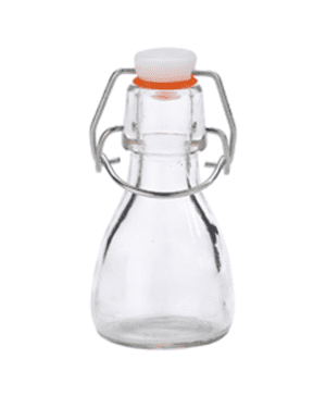 Genware Glass Swing Bottle 7.5cl / 2.6oz - Case Qty 24
