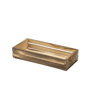 Wooden Crate Dark Rustic Finish 25 x 12 x 5cm - Case Qty 1