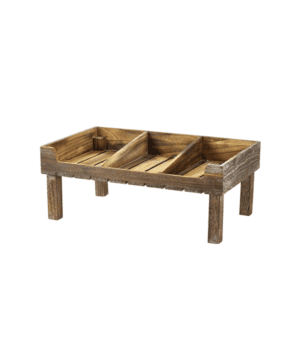 Dark Rustic Wooden Display Crate Stand - Case Qty 1