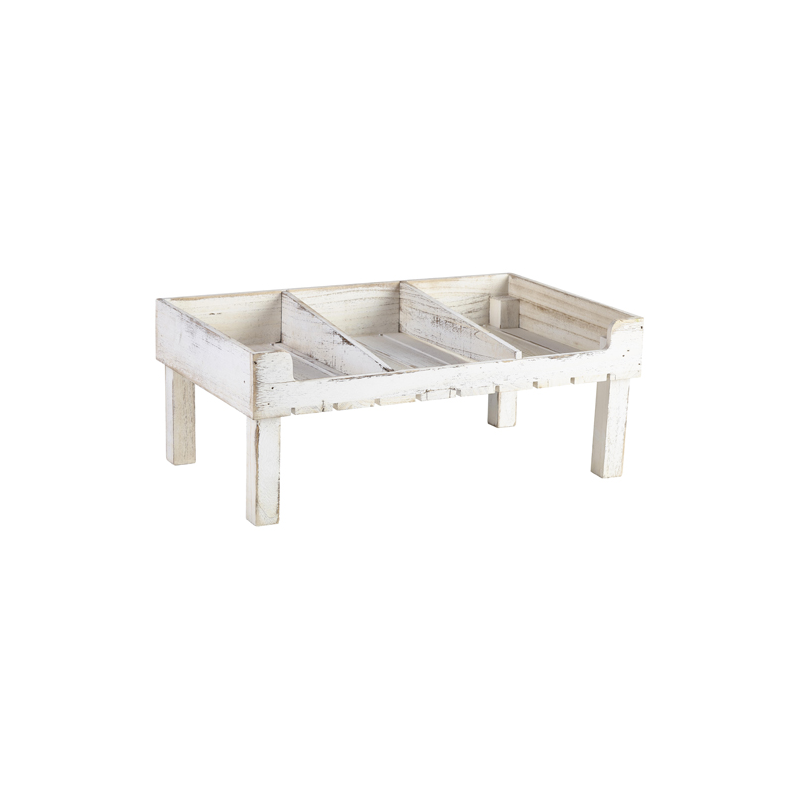 White Wash Wooden Display Crate Stand - Case Qty 1