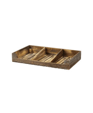 Dark Rustic Wooden Display Crate - Case Qty 1