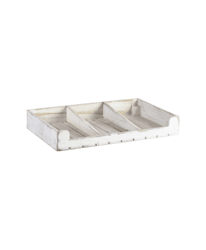 White Wash Wooden Display Crate - Case Qty 1