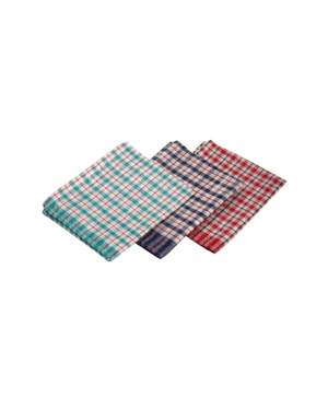 Mini Check T-Towel 43 x 68cm (10 Pcs) Mix Colours - Case Qty 1