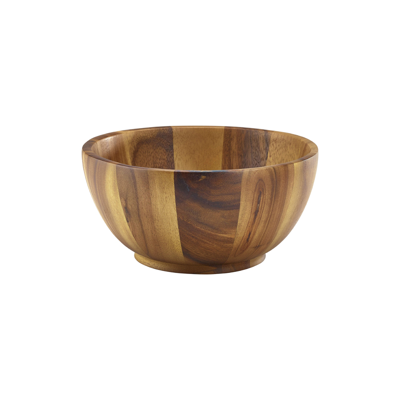 Acacia Wood Bowl 20(d) x 10cm(h) - Case Qty 1