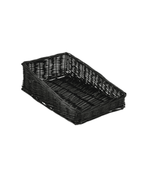 Wicker Display Basket Black 40 x 25 x 12cm - Case Qty 1