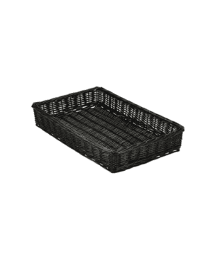 Wicker Display Basket Black 46 x 30 x 8cm - Case Qty 1