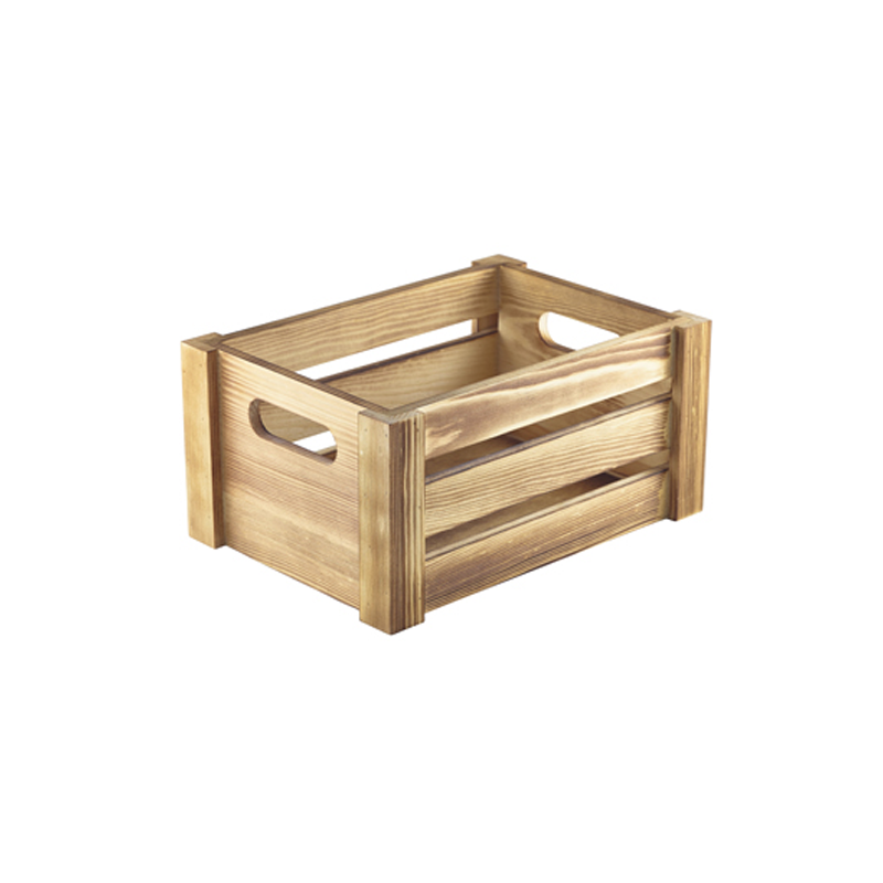 Wooden Crate Rustic Finish 22.8 x 16.5 x 11cm - Case Qty 1