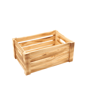 Wooden Crate Rustic Finish 34 x 23 x 15cm - Case Qty 1