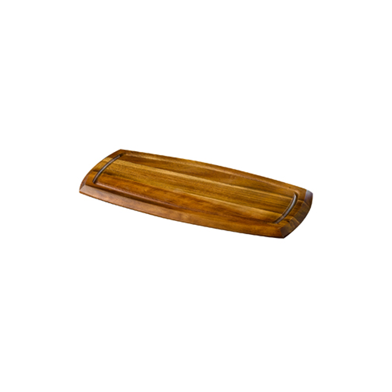 Acacia Wood Recessed Serving Board 36x18x2cm - Case Qty 1