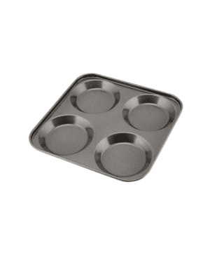 Carbon Steel Non-Stick 4 Cup Yorkshire Pudding Tray - Case Qty 1