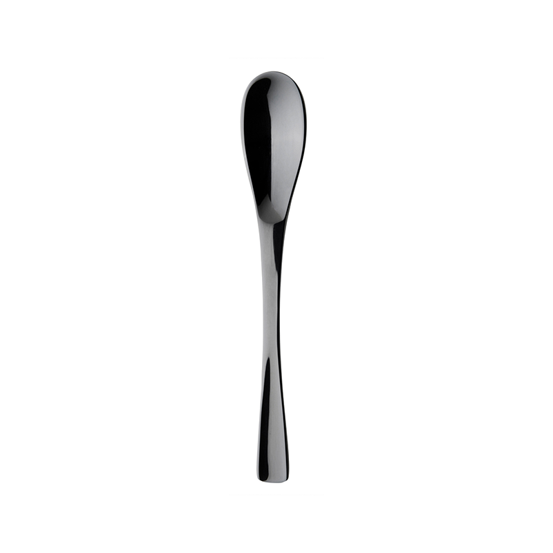 XY Black Miroir Demitasse Spoon - Case Qty 12