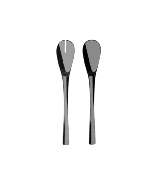 XY Black Miroir Salad Serving Set - Case Qty 1