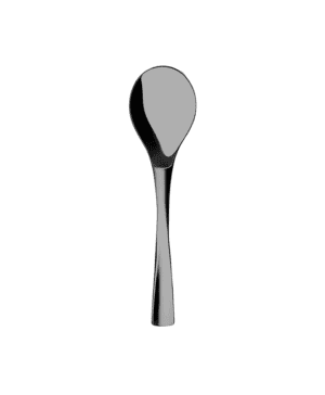 XY Black Miroir Soup / Bouillon Spoon - Case Qty 12