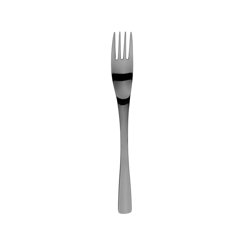 XY Black Miroir Dessert Fork - Case Qty 12