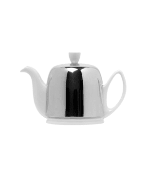 Salam White Teapot 4 Cups c/w StSteel Cover