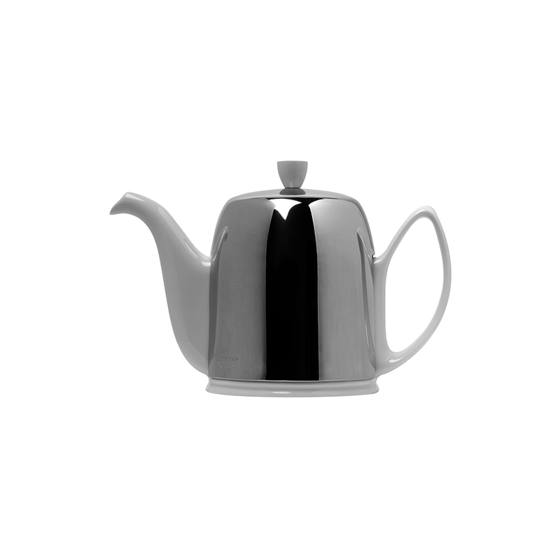 Salam White Teapot 8 Cups c/w StSteel Cover