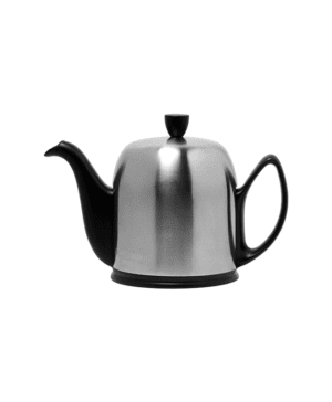 Salam Matte Black Teapot 8 Cups c/w StSteel Cover