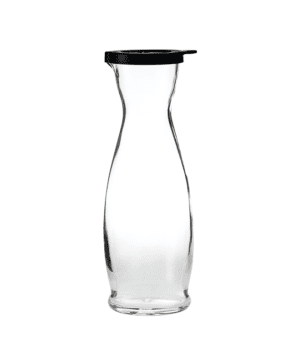 Indro Carafe with Black Cap 1lt 35.25oz CASE QTY 6