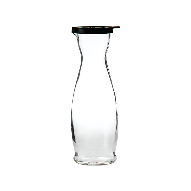 Indro Carafe with Black Cap 1lt 35.25oz CASE QTY 6