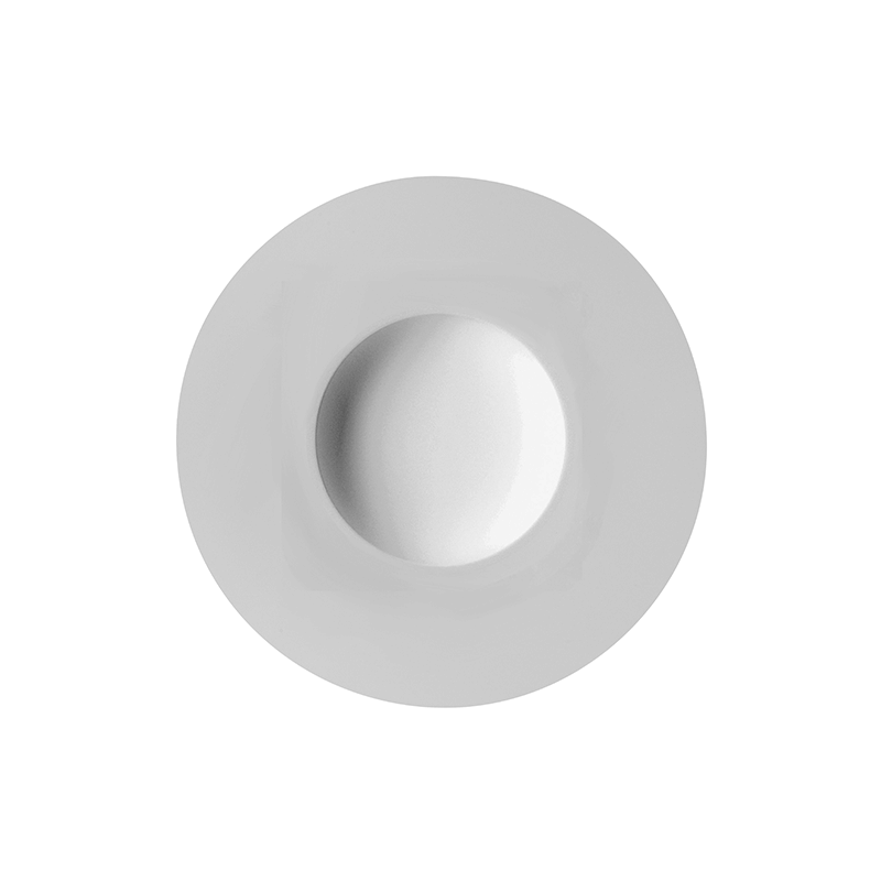 Collection L Fragment Round Shallow Bowl White 30cm 11.75" - Case Qty 3