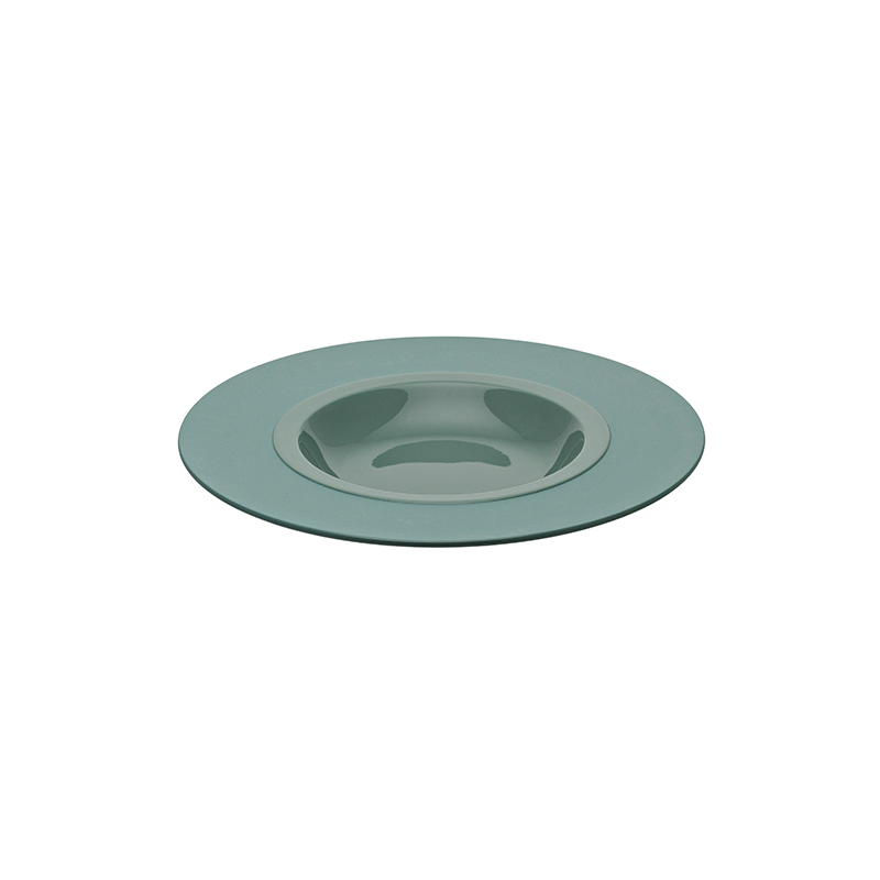 Bahia Green Clay Round Pasta Plate 26cm / 10.25" - Case Qty 3