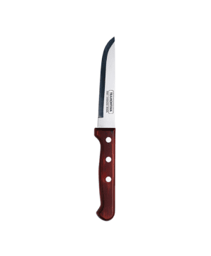 Tramontina Jumbo Red Polywood Steak Knife Smooth Pointed Blade 3 Stud 25cm 9.8" CASE QTY 12