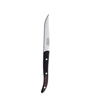 Tramontina French Style Steak Knife Light Black Polywood Handle micro Serrated Blade 22cm 8.6" CASE QTY 12