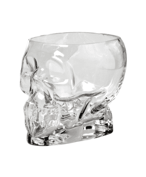 Glass Tiki Skull Medium 70cl 24.75oz CASE QTY 12